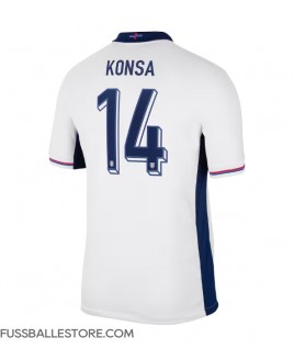 Günstige England Ezri Konsa #14 Heimtrikot EM 2024 Kurzarm